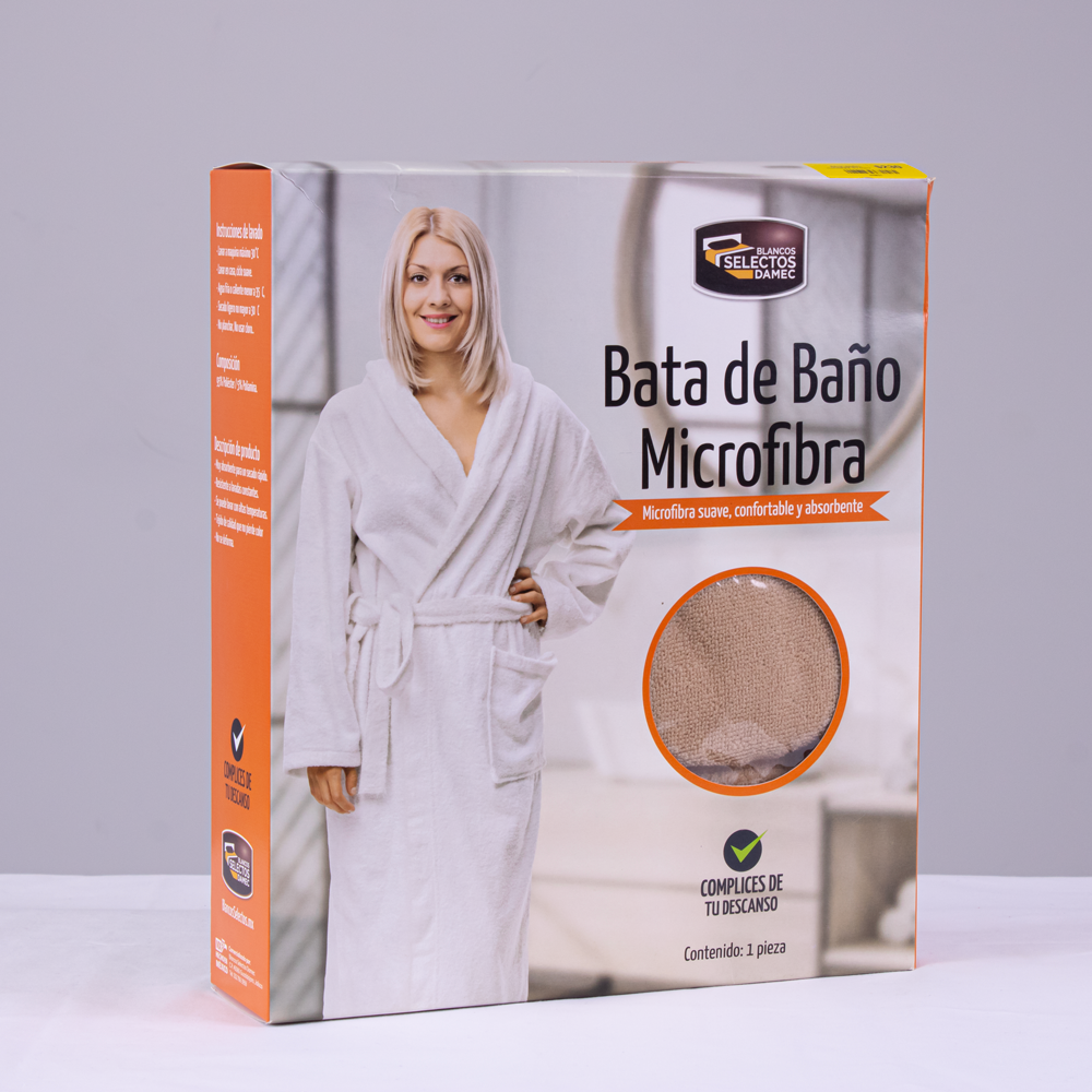 Bata de baño Microfibra Camel